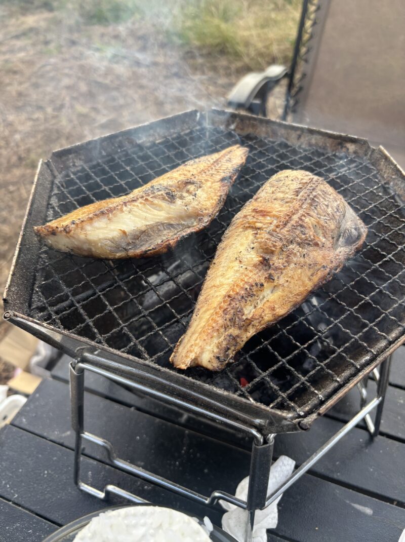 ホッケの炭火焼